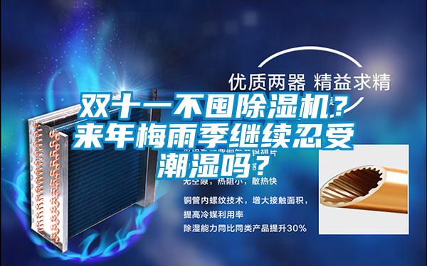 雙十一不囤除濕機？來年梅雨季繼續忍受潮濕嗎？