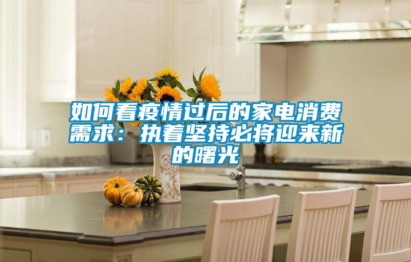 如何看疫情過后的家電消費(fèi)需求：執(zhí)著堅持必將迎來新的曙光