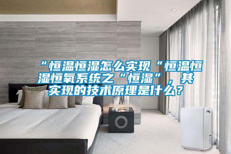 “恒溫恒濕怎么實現“恒溫恒濕恒氧系統之“恒濕”，其實現的技術原理是什么？