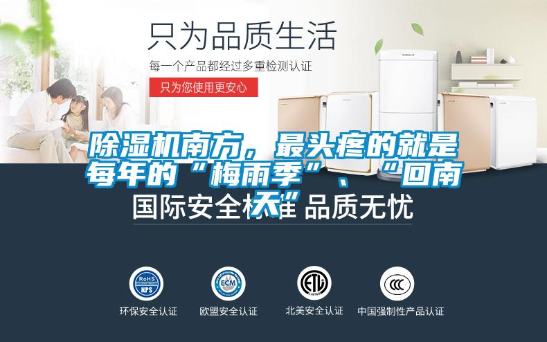 除濕機南方，最頭疼的就是每年的“梅雨季”、“回南天”