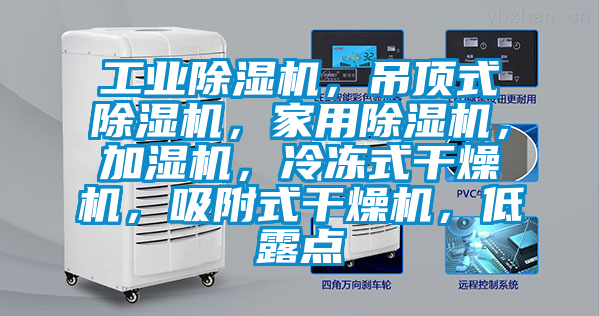 工業除濕機，吊頂式除濕機，家用除濕機，加濕機，冷凍式干燥機，吸附式干燥機，低露點