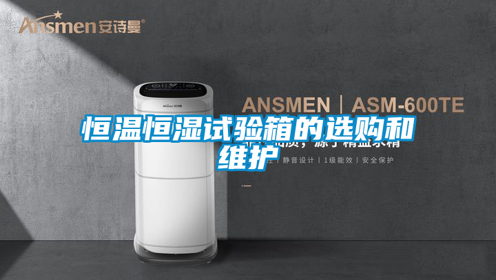 恒溫恒濕試驗箱的選購和維護(hù)