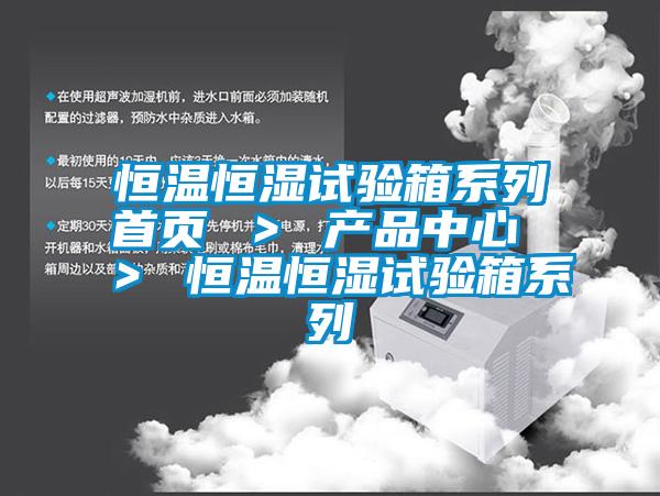 恒溫恒濕試驗箱系列首頁 > 產品中心 > 恒溫恒濕試驗箱系列