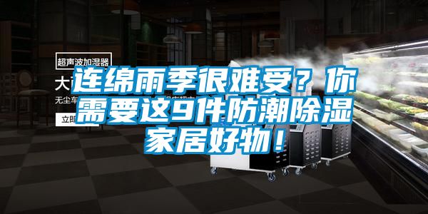 連綿雨季很難受？你需要這9件防潮除濕家居好物！