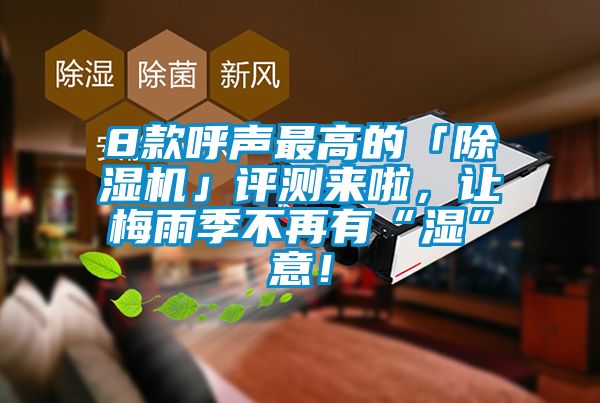 8款呼聲最高的「除濕機」評測來啦,讓梅雨季不再有“濕”意!